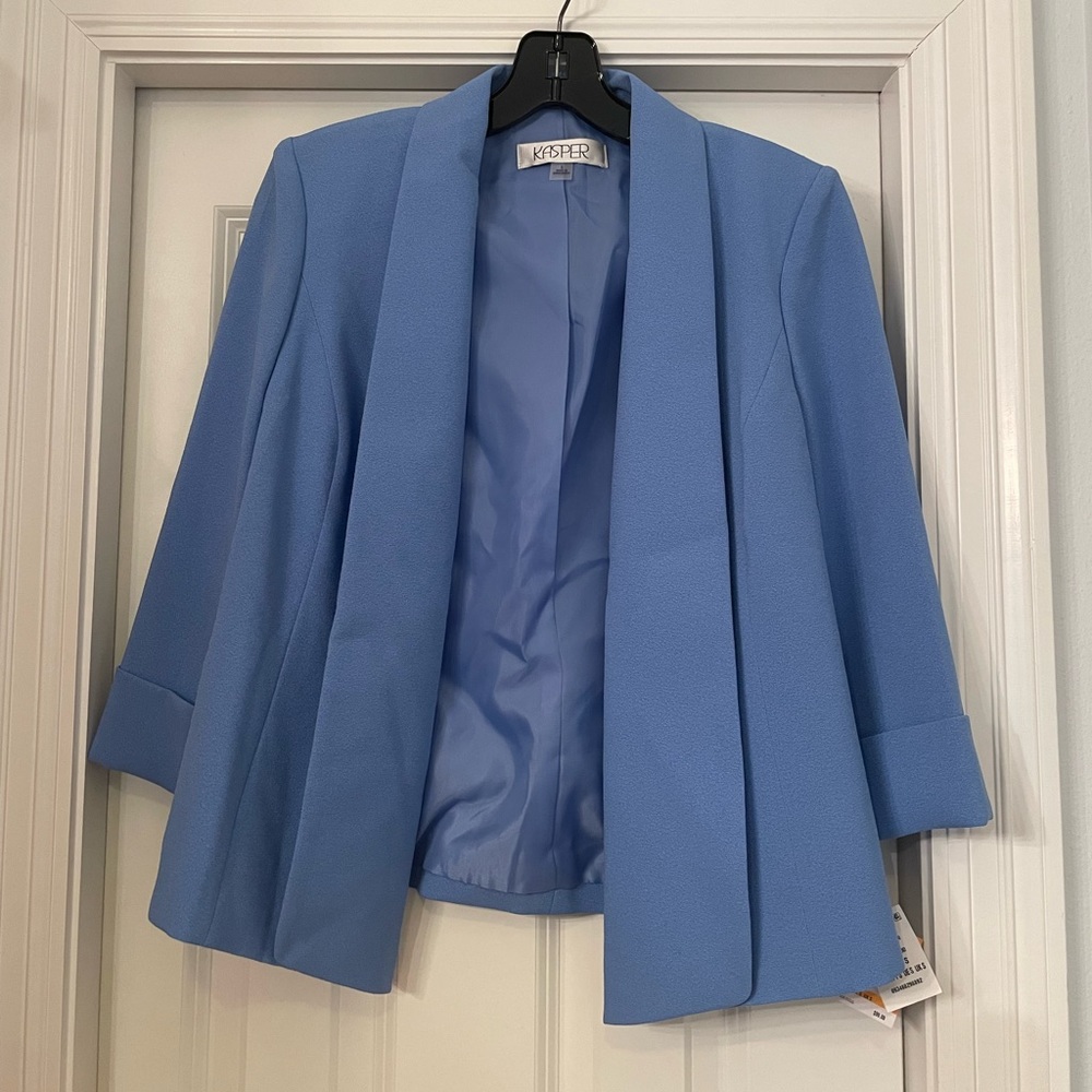 NWT! 🔖 Kasper “Wedgewood” Blazer - Light Blue | Size Small